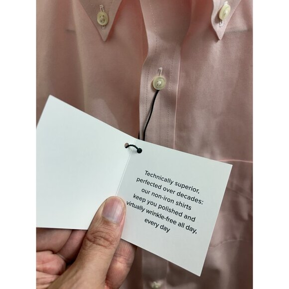 B by Brooks Brothers  NWT Size 14.5 x 32/33 Pink Button Up Dress Shirt - Picture 5 of 11